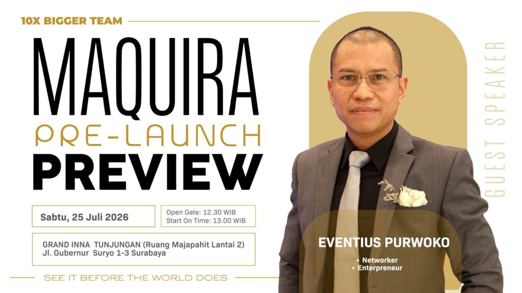 Undangan Maquira Pre-Launch Preview Surabaya 25 Juli 2026 bersama Eventius Purwoko